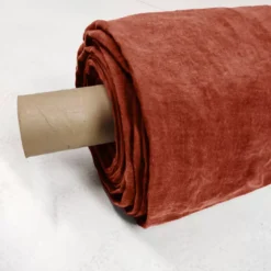 Tovaglia rettangolare lino lavato (L350 cm) Louise Terracotta