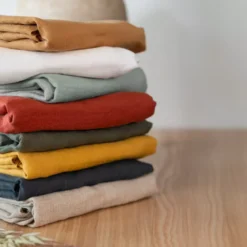 Tovaglia rettangolare lino lavato (L350 cm) Louise Bianco